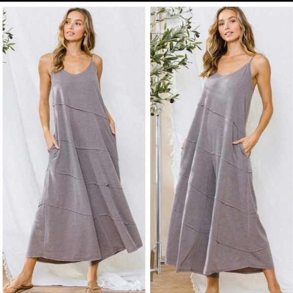 ERIN Boho Stunning loose fit wide leg fabulous jumpsuit - Picture 2 of 3